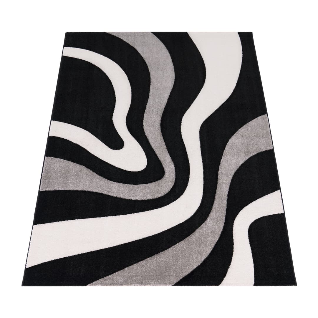 Paco Home Teppich Diamond 760 | Schwarz