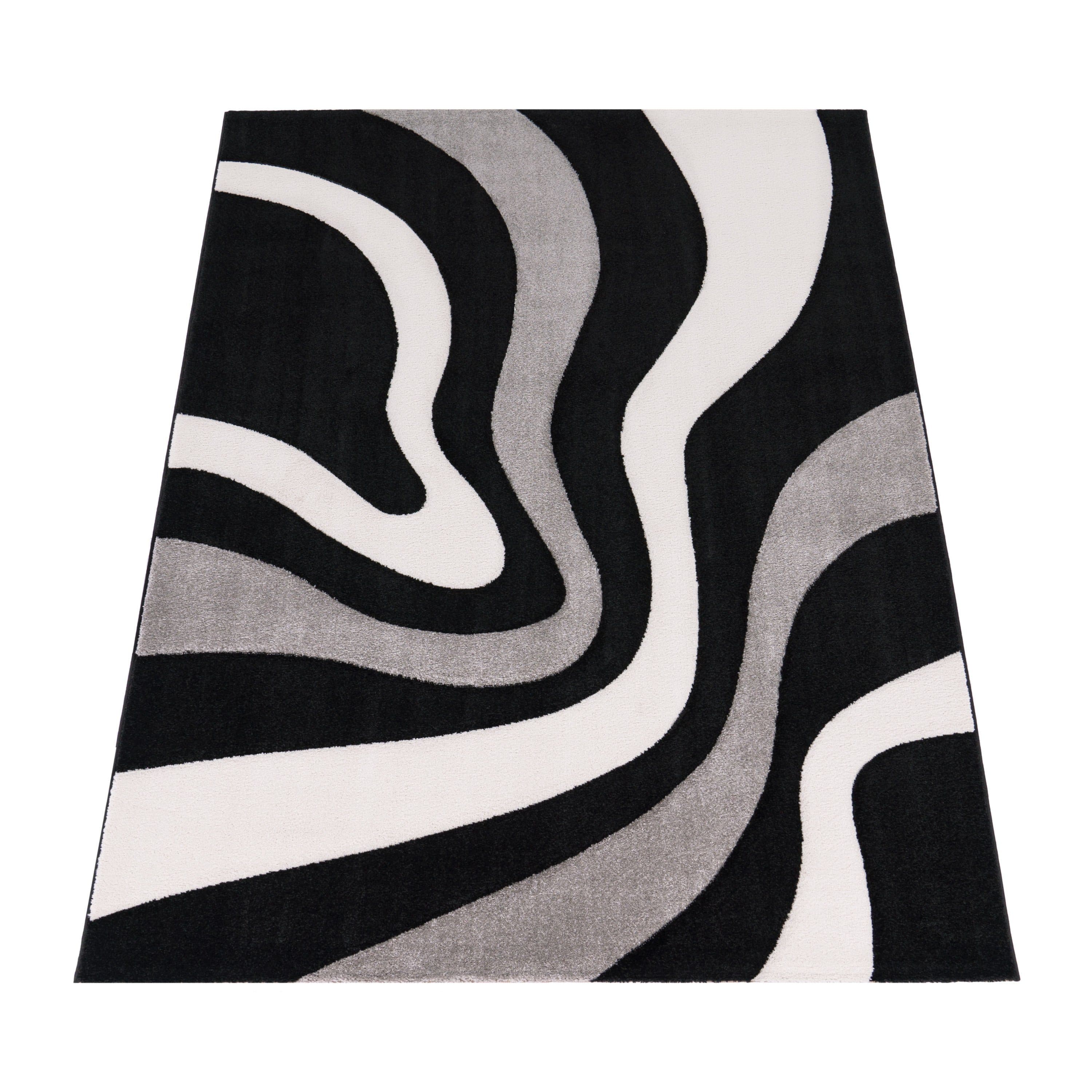 Paco Home Teppich Diamond 760 | Schwarz