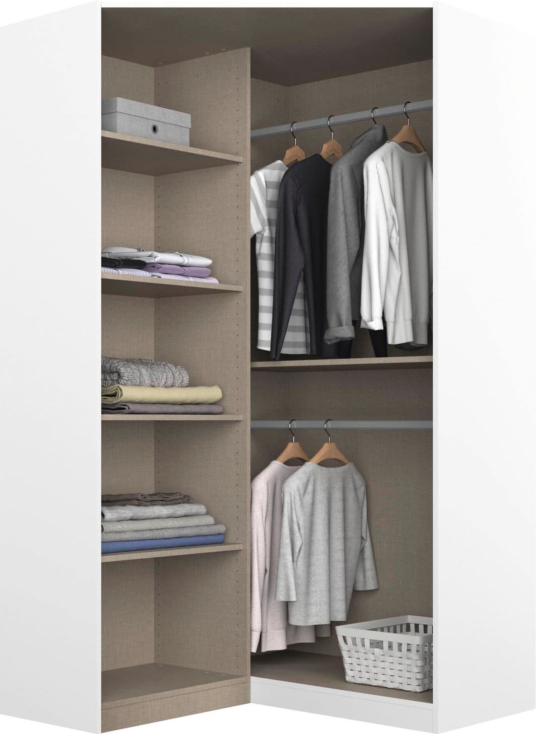 rauch Eckkleiderschrank NIDDA | Weiß