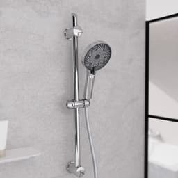 welltime Stangenbrause-Set Rio | Silber