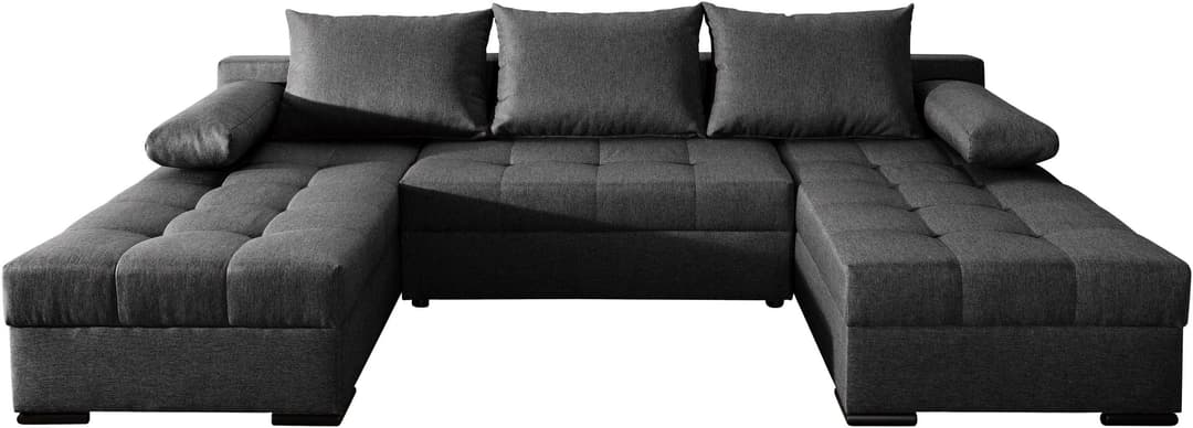 COLLECTION AB Wohnlandschaft Josy U-Form | Schwarz