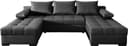 COLLECTION AB Wohnlandschaft Josy U-Form | Schwarz 2