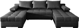 COLLECTION AB Wohnlandschaft Josy U-Form | Schwarz