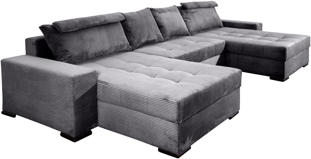 COLLECTION AB Wohnlandschaft Josy XXXL-Relax U-Form | Grau