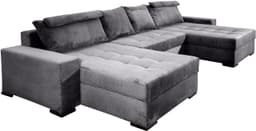 COLLECTION AB Wohnlandschaft Josy XXXL-Relax U-Form | Grau
