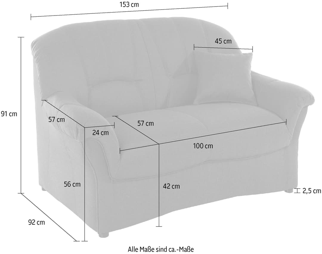 DOMO collection 2-Sitzer Bahia | Beige