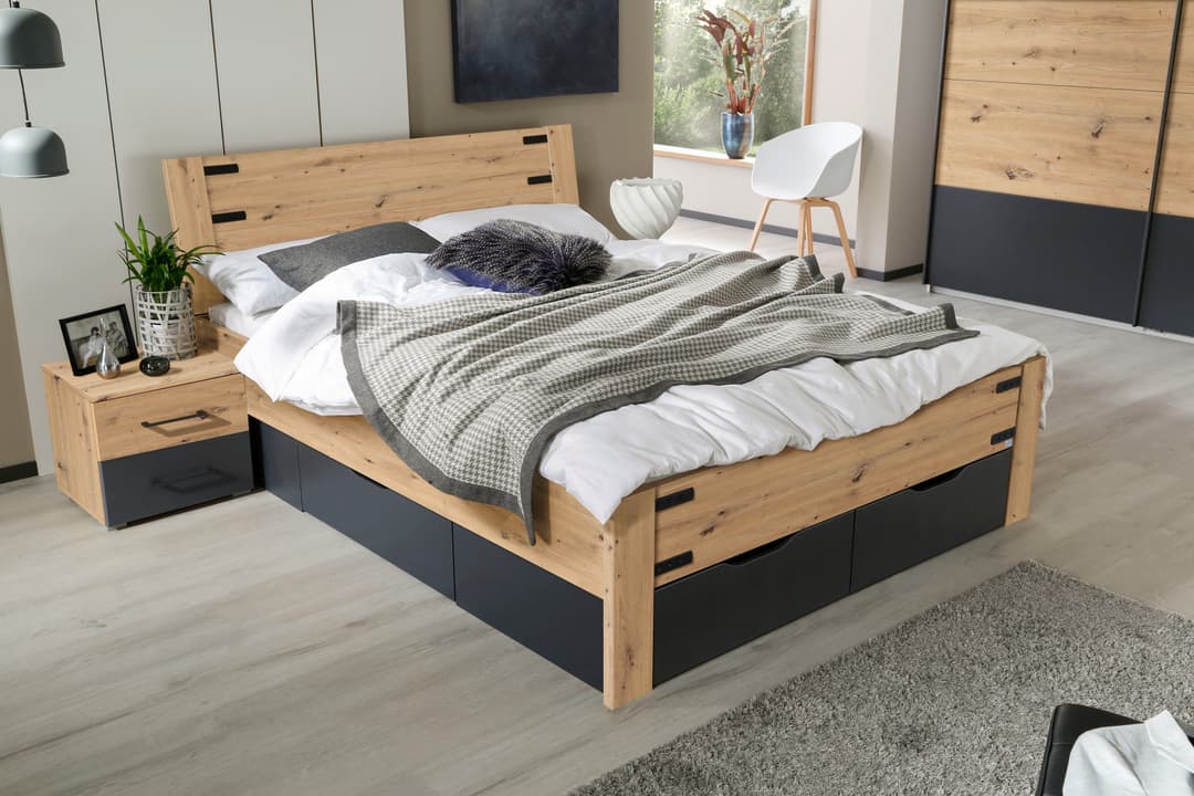 rauch Stauraumbett Birmingham | Braun