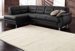 sit&more Ecksofa Mailand L-Form | Schwarz