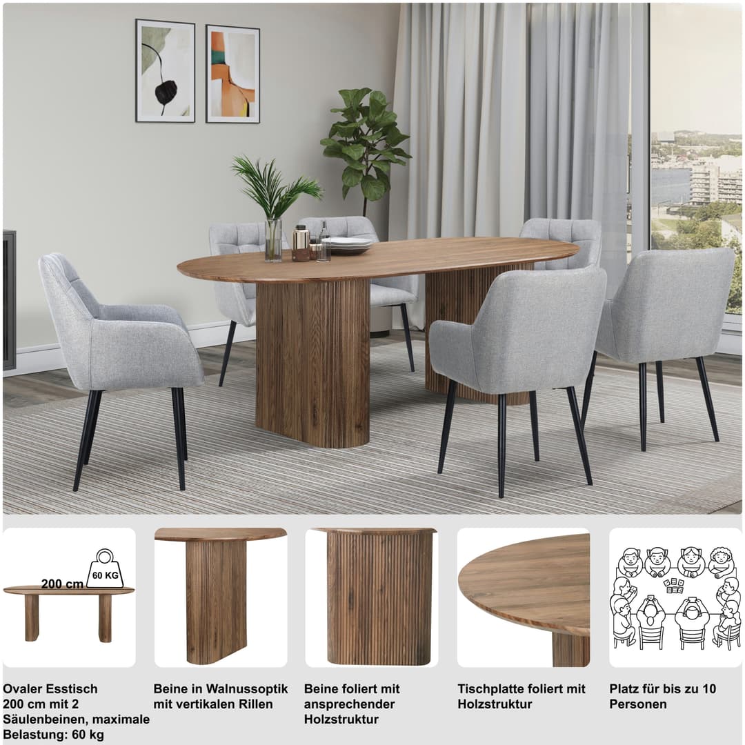 OTTO home Esstisch Bostonia | Braun