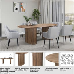 OTTO home Esstisch Bostonia | Braun