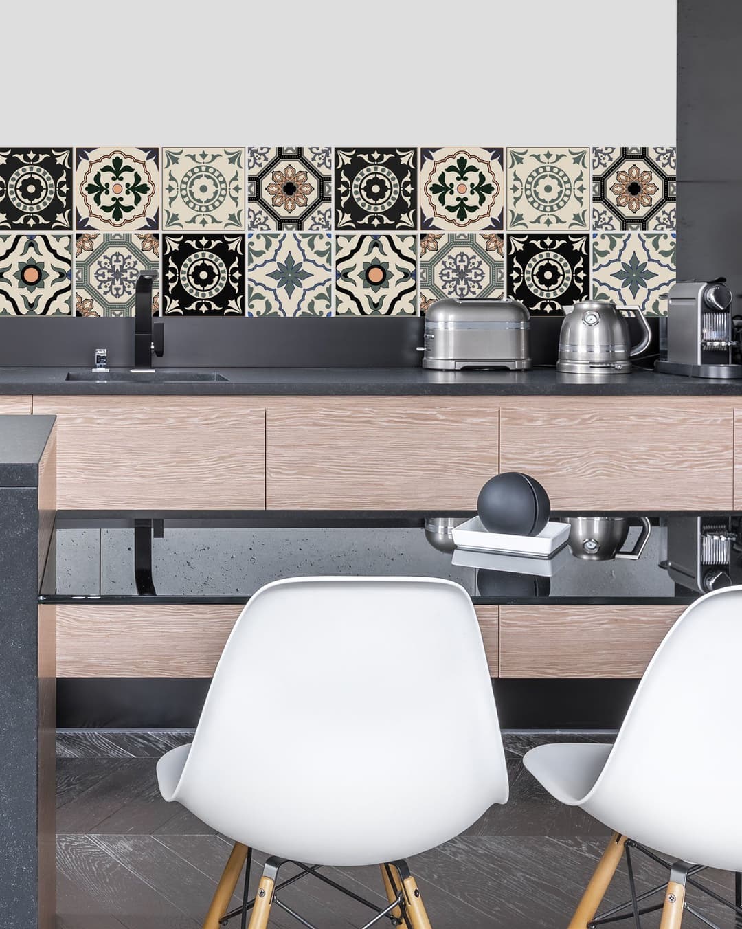 Home affaire Fliesenaufkleber Ornamente | Mehrfarbig