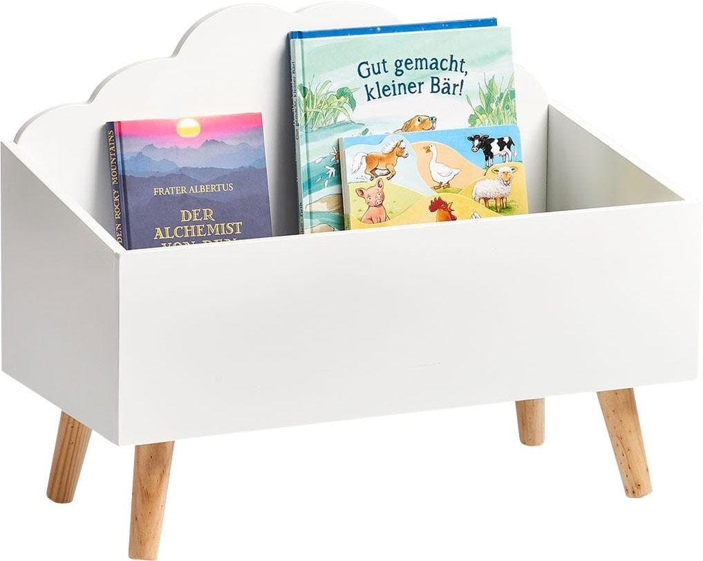 Zeller Present Spielzeugtruhe Wolke | Weiß