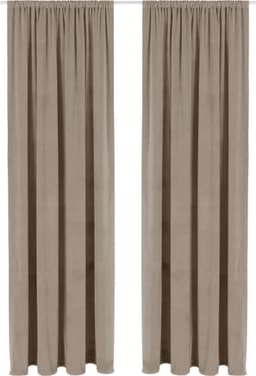 LeGer Home by Lena Gercke Vorhang Samt Ladina | Beige