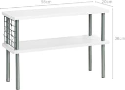 KESPER® Küchenregal Regal mit 2 Ebenen | Weiß