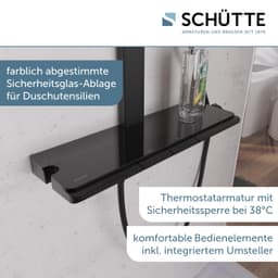 Schütte HAWAII Duschsystem | Schwarz