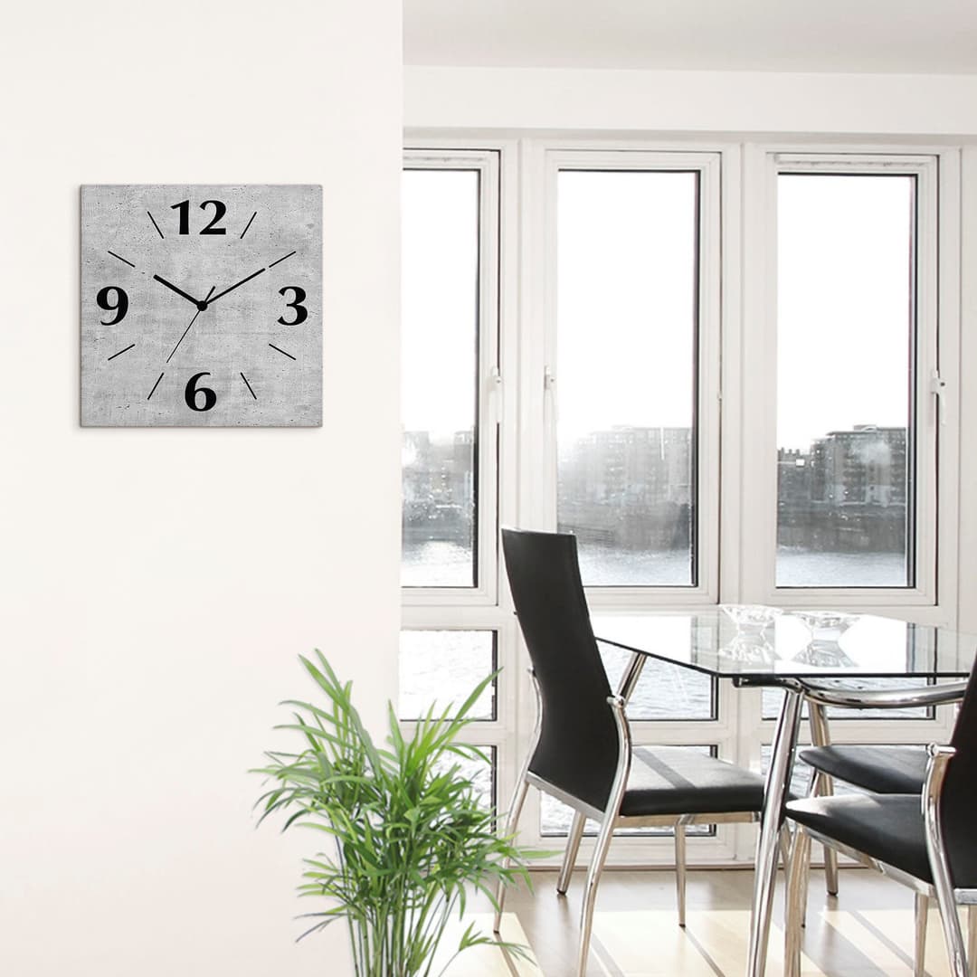 Artland Wanduhr Grauer Beton | Grau
