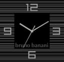 Bruno Banani Wanduhr Thin Stripes auf Alu | Schwarz 2
