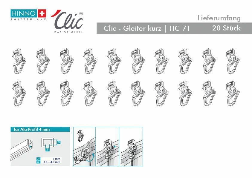 HINNO Clic-Gleiter HC71 | Weiß