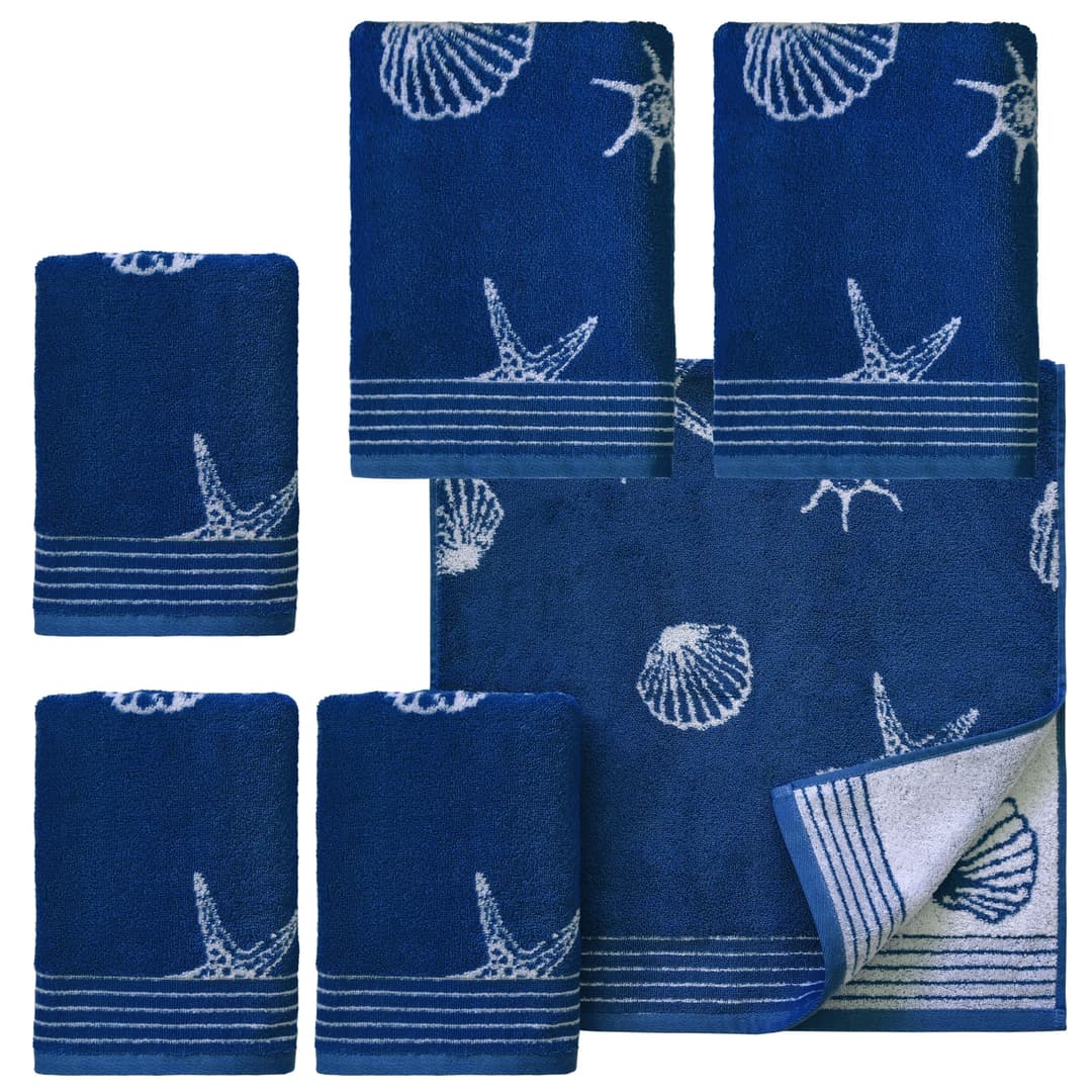 Dyckhoff Handtuch Set Seashell | Blau