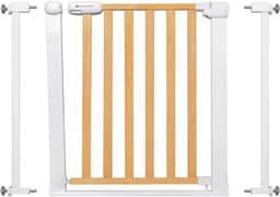 Kinderkraft Türschutzgitter LOCK & GO | Holztöne