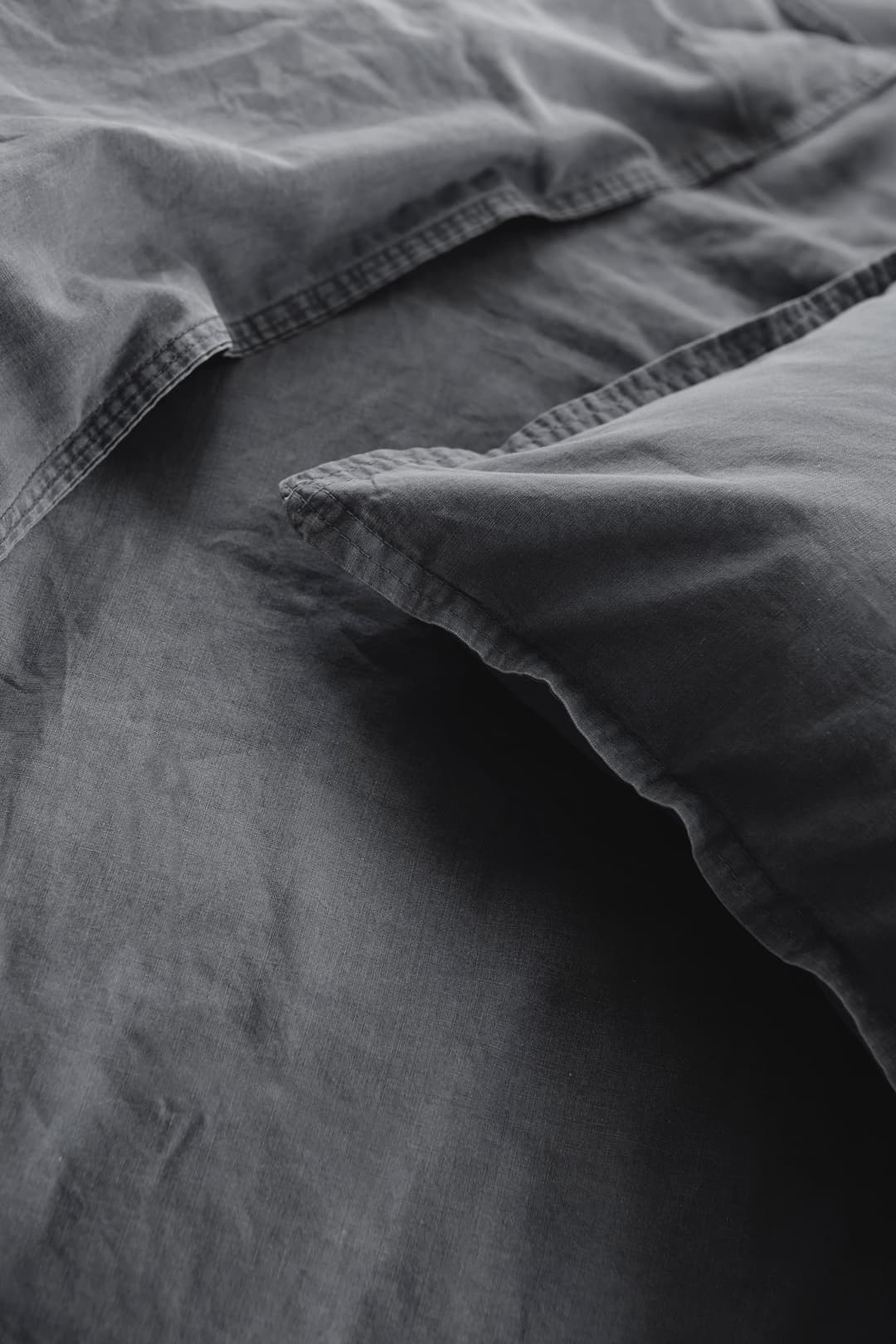 Primera Bettwäsche Stone-Washed | Grau