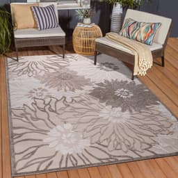 Sanat Teppich Floral 2 Outdoor | Beige