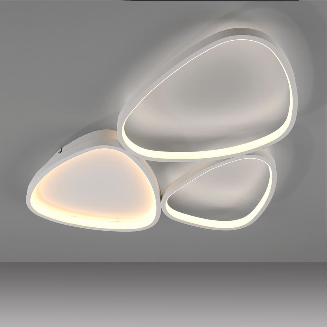 JUST LIGHT PEBBLES Deckenleuchte | Weiß