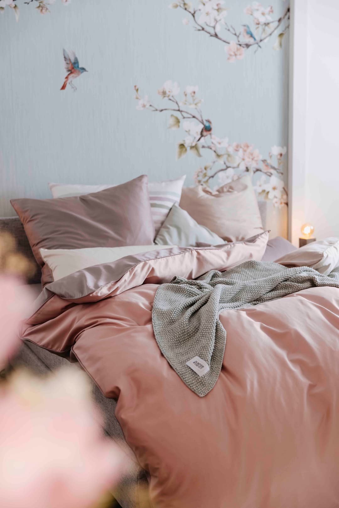 Kleine Wolke Bettwäsche Linda | Rosa