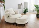 ATLANTIC home collection Loveseat Ravi Sessel | Beige
