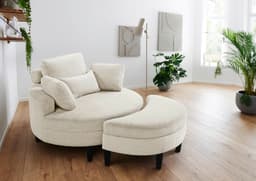 ATLANTIC home collection Loveseat Ravi Sessel | Beige