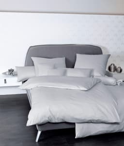 Janine Kissenbezug Colors Mako Satin | Grau