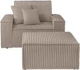 OTTO home Loveseat FINNLEY | Braun