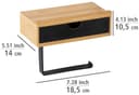 WENKO Toilettenpapierhalter Bambusa | Holztöne 4