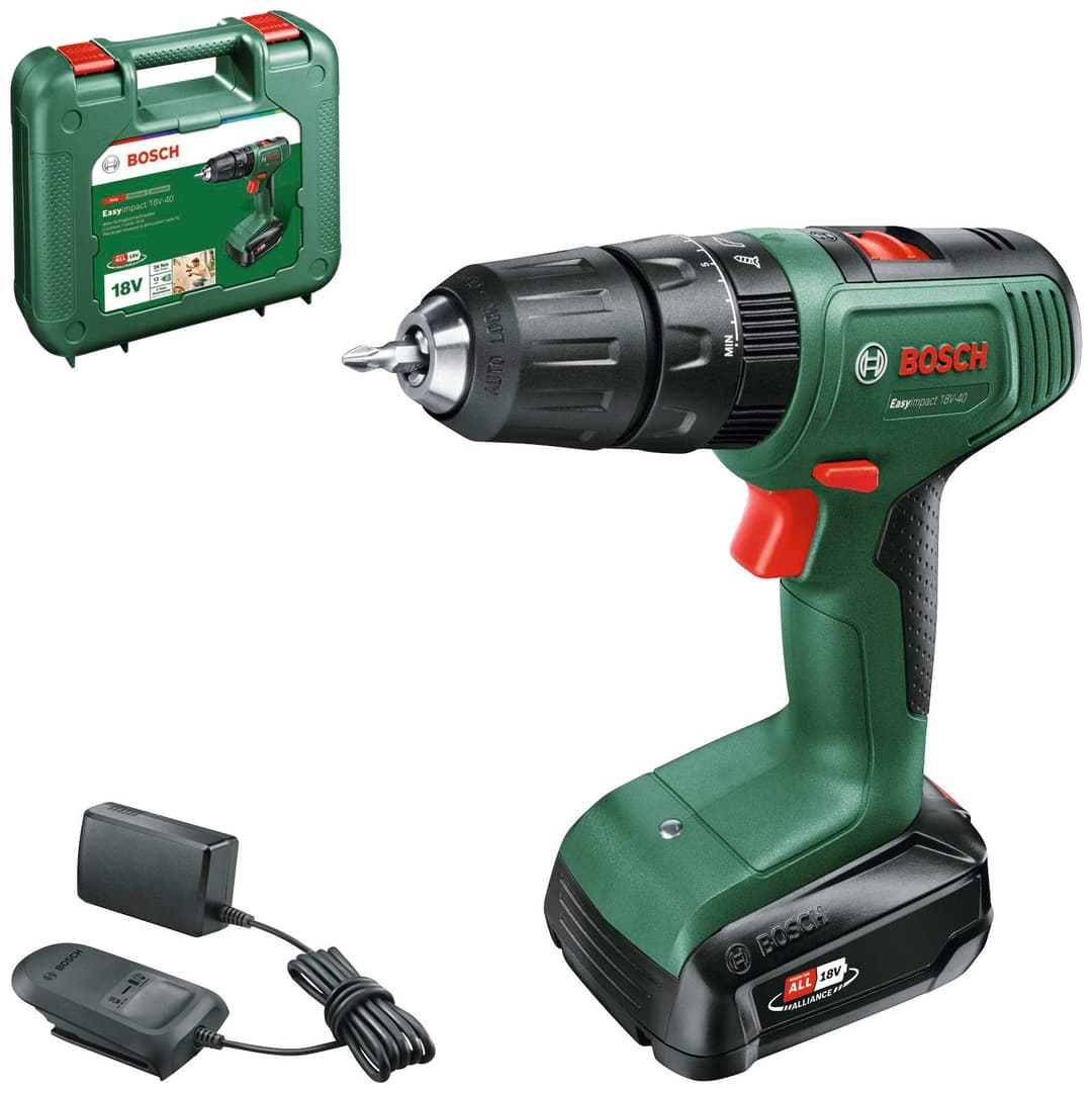 Bosch Home & Garden Akku-Schlagbohrschrauber EasyImpact 18V-40 | Grün