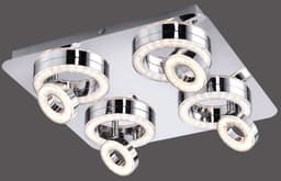 JUST LIGHT Deckenleuchte TIM | Silber