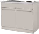 wiho Küchen Spülenschrank Chicago | Braun