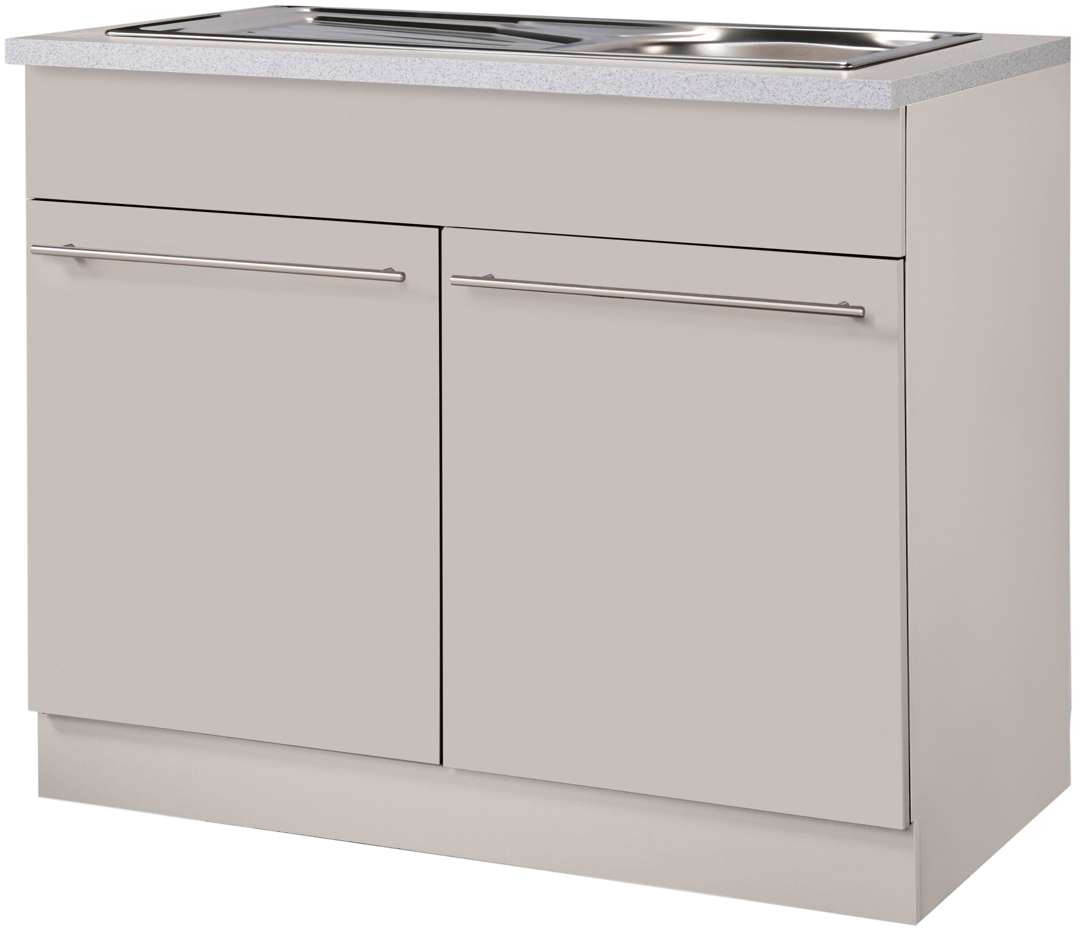wiho Küchen Spülenschrank Chicago | Braun