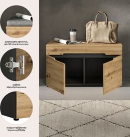 Home affaire Sitzbank REHAT | Holztöne
