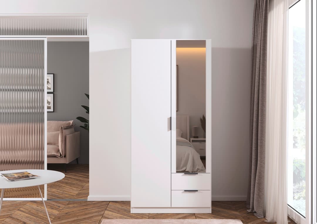 rauch Kleiderschrank LAGOA | Weiß