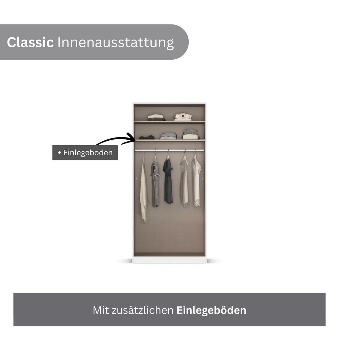 rauch AVOLA Drehtürenschrank | Grau