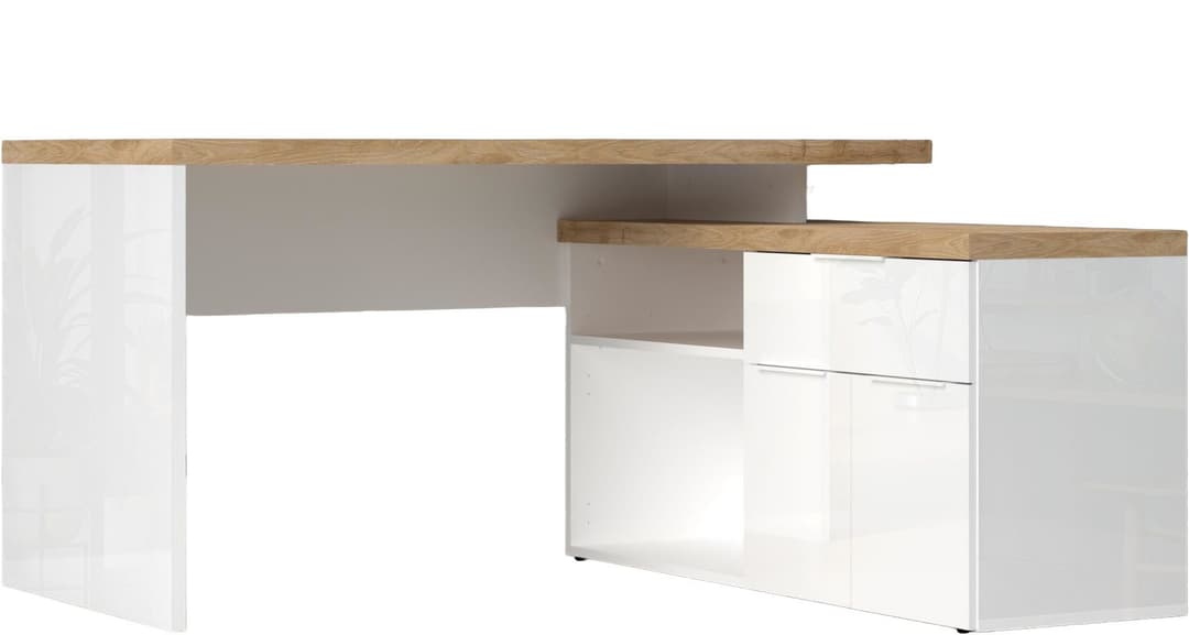 Home affaire Eckschreibtisch Easy | Holztöne