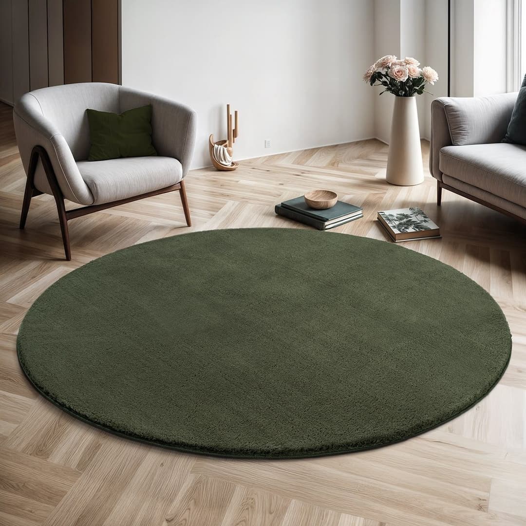 the carpet Teppich Relax | Grün