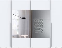 FORTE Kleiderschrank Narago | Weiß