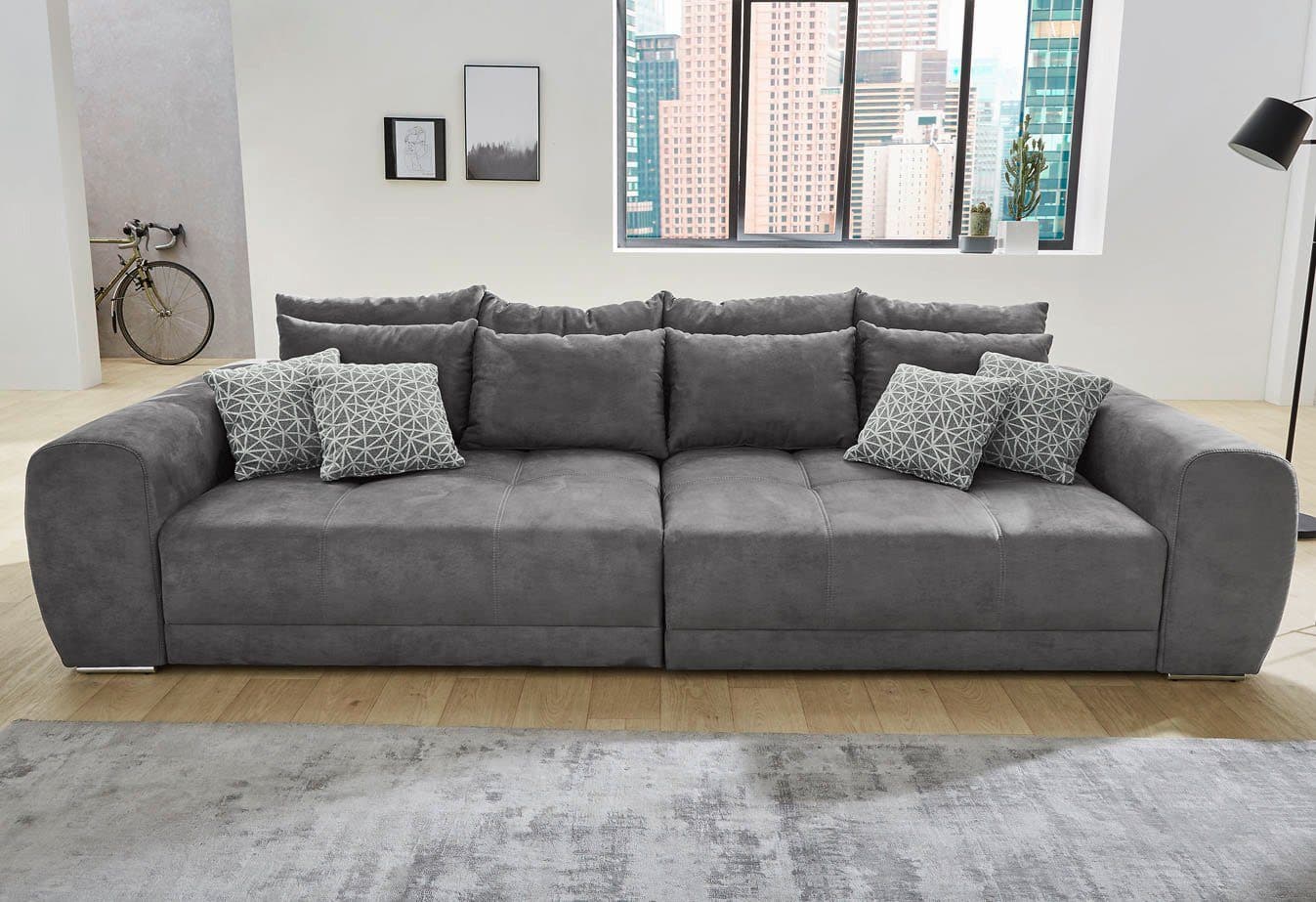Jockenhöfer Gruppe Big-Sofa Moldau XXL | Grau