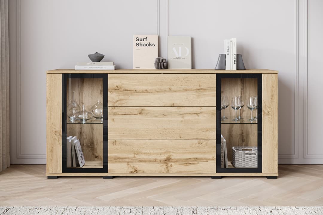 home affaire Sideboard modernes Design | Braun