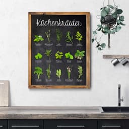Home affaire Deco-Panel Küchenkräuter | Grün