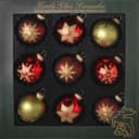 Krebs Glas Lauscha Weihnachtsbaumkugel Schneeflocken | Mehrfarbig