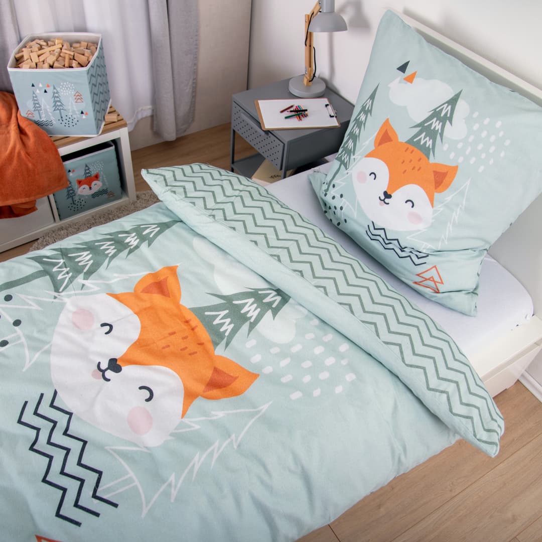 Baby Best Wendebettwäsche Young Collection Nordic Forest | Mehrfarbig