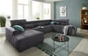 DOMO collection Wohnlandschaft Brandon | Grau