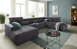 DOMO collection Wohnlandschaft Brandon | Grau